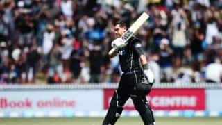Ross Taylor’s century powers New Zealand to 281 against Australia in the 3rd ODI of the Chappell-Hadlee trophy in Hamilton